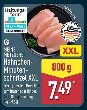 Hähnchen-Minutenschnitzel XXL