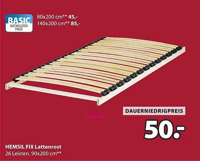 HEMSIL FIX Lattenrost