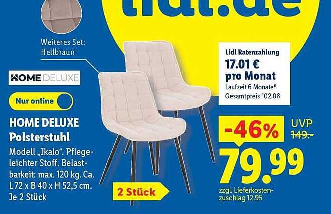 HOME DELUXE Polsterstuhl