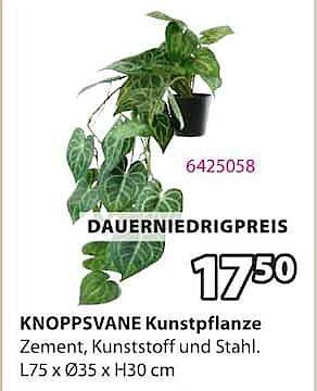 KNOPPSVANE Kunstpflanze