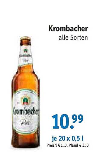 Krombacher alle Sorten