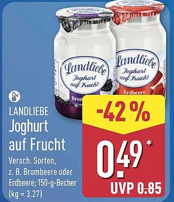 LANDLIEBE Joghurt auf Frucht