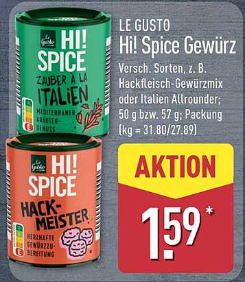 LE GUSTO HI! Spice Gewürz