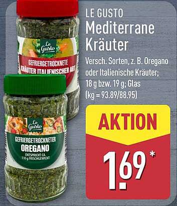 LE GUSTO Mediterrane Kräuter