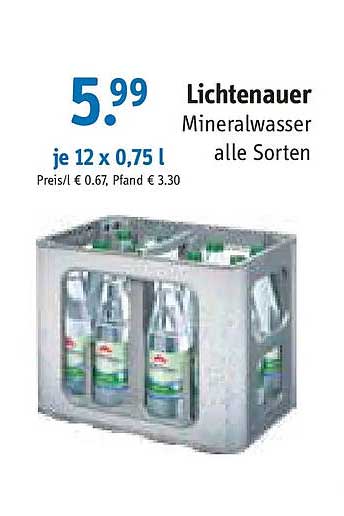 Lichtenauer Mineralwasser alle Sorten