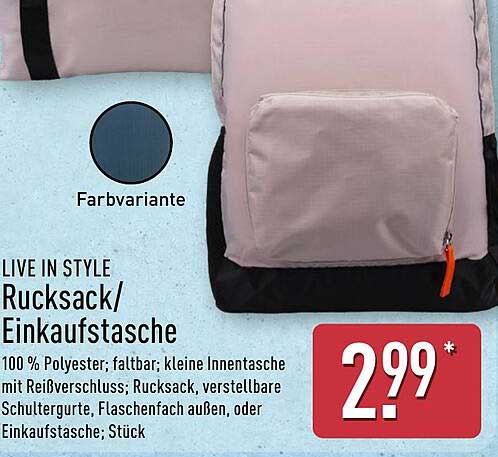 LIV IN STYLE Rucksack/Einkaufstasche