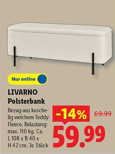 LIVARNO Polsterbank