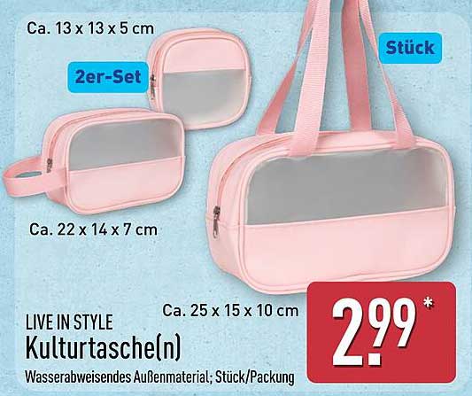 LIVE IN STYLE Kulturtasche(n)