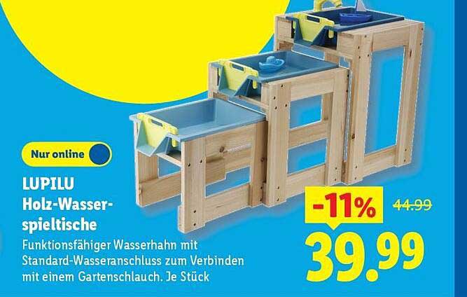 LUPILU Holz-Wasserspieltische