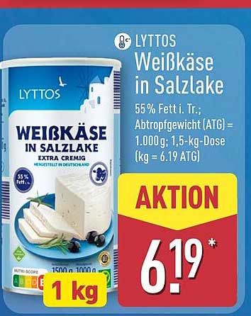 LYTTOS Weißkäse in Salzlake