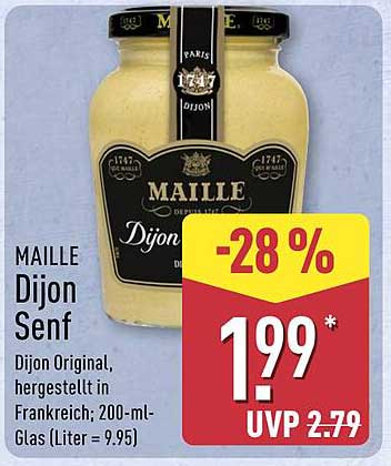 MAILLE Dijon Senf