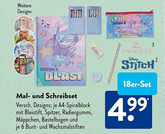 Mal- und Schreibset