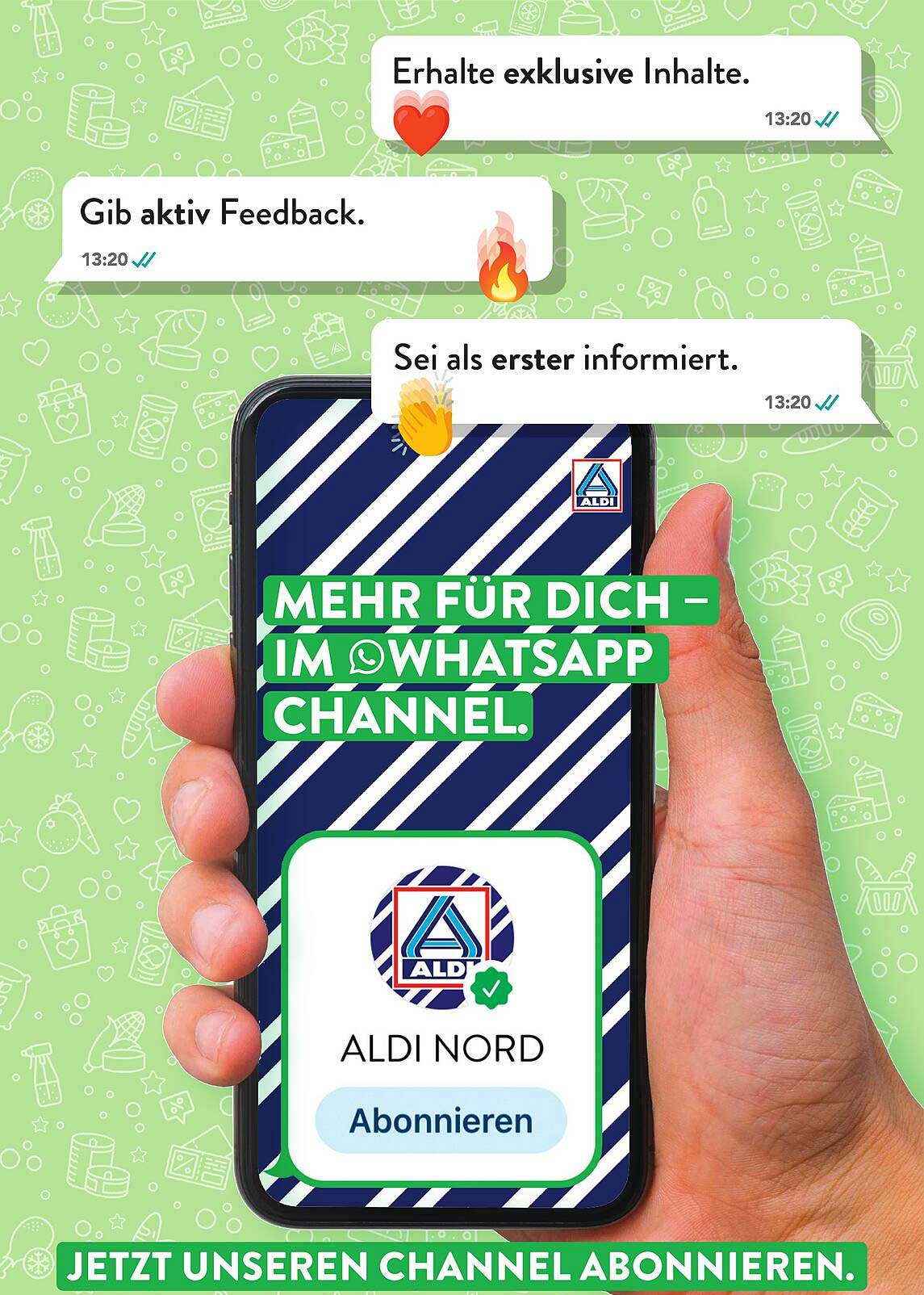 MEHR FÜR DICH – IM WHATSAPP CHANNEL.