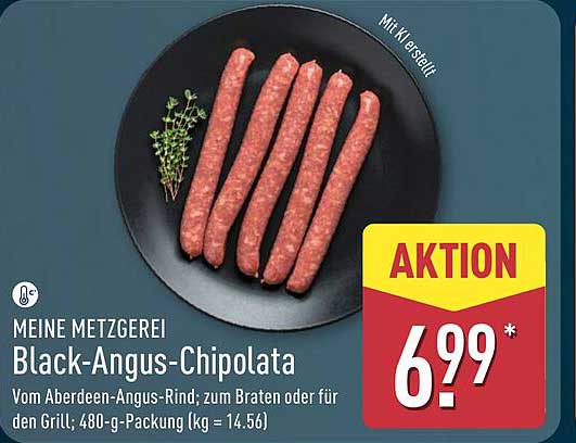 MEINE METZGEREI Black-Angus-Chipolata