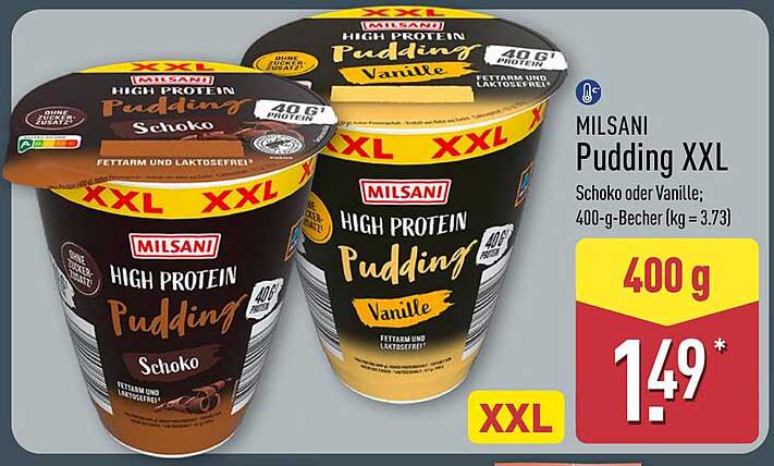 MILSANI Pudding XXL Schoko oder Vanille