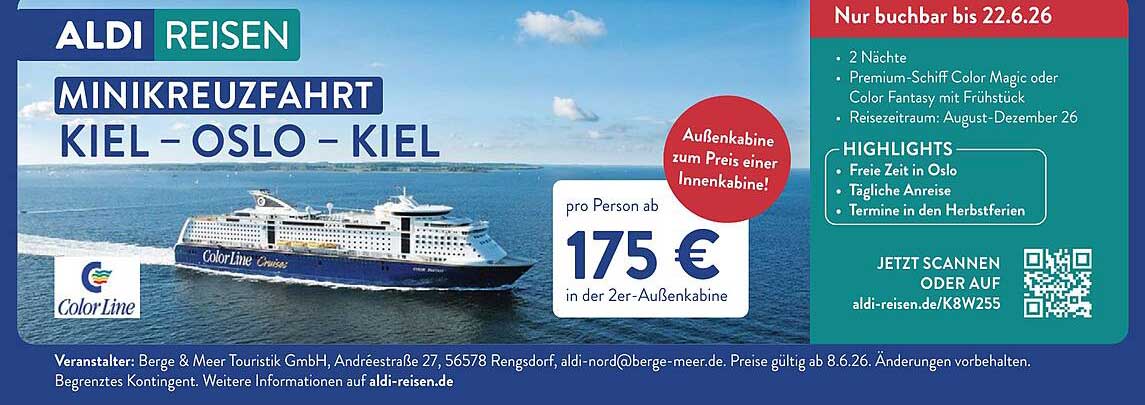 MINIKREUZFAHRT KIEL – OSLO – KIEL