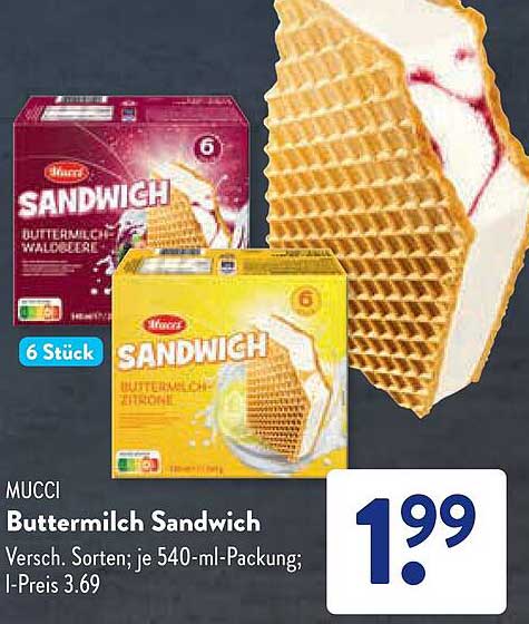 Mucci Buttermilch Sandwich