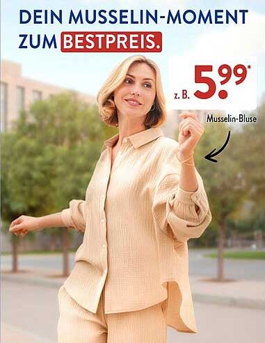 Musselin-Bluse