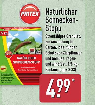 Natürlicher Schnecken-Stopp