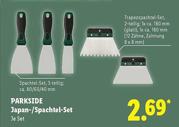 PARKSIDE Japan-/Spachtel-Set