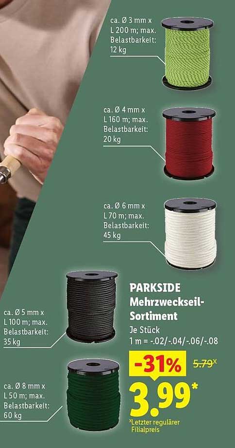 PARKSIDE Mehrzweckseil-Sortiment