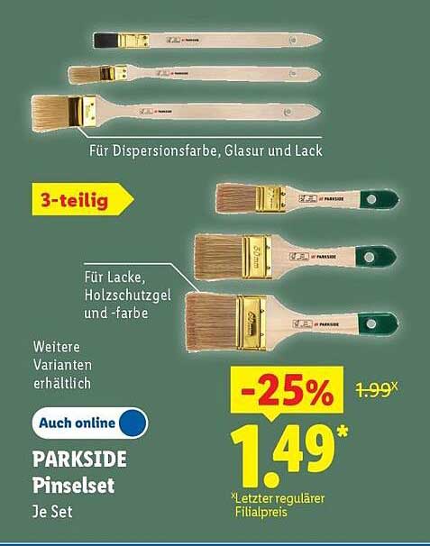 PARKSIDE Pinselset