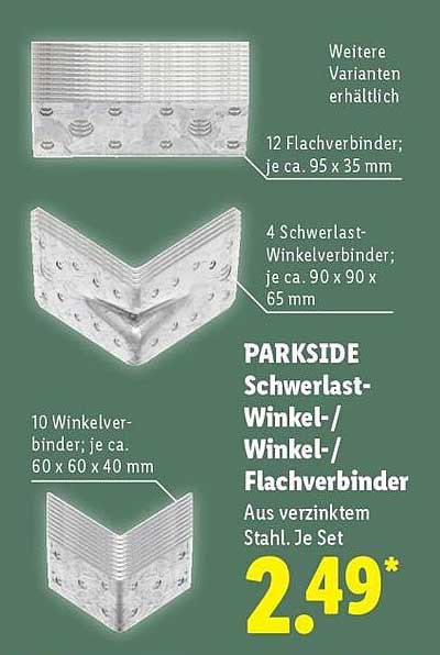 PARKSIDE Schwerlast-Winkel-/Winkel-/Flachverbinder