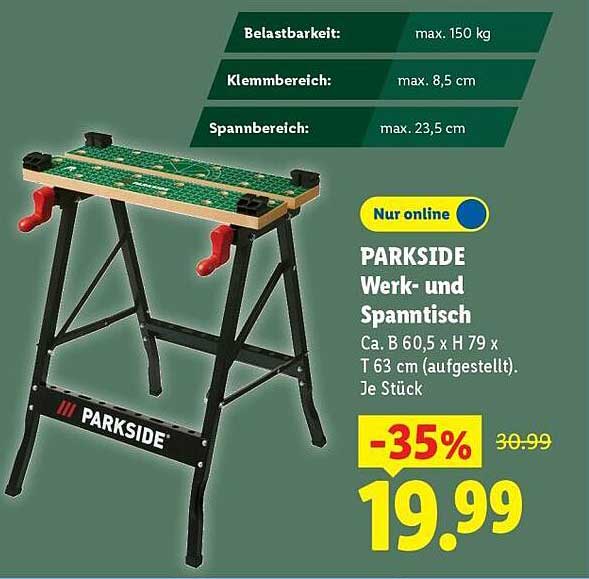 PARKSIDE Werk- und Spanntisch