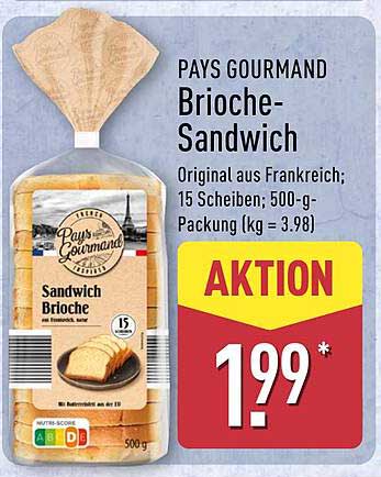 PAYS GOURMAND Brioche-Sandwich