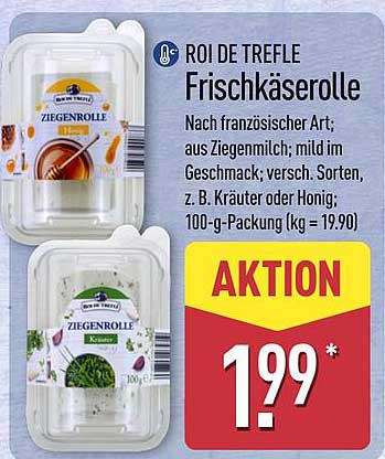 ROI DE TREFLE Frischkäserolle