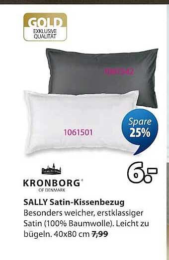 SALLY Satin-Kissenbezug