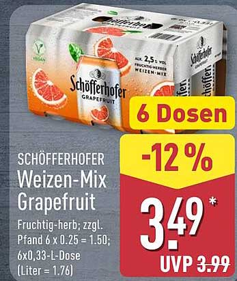 SCHÖFFERHOFER Weizen-Mix Grapefruit