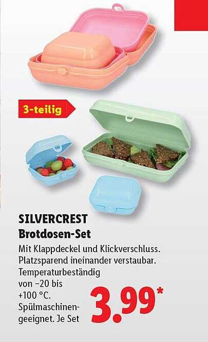 SILVERCREST Brotdosen-Set