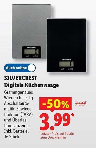 SILVERCREST Digitale Küchenwaage