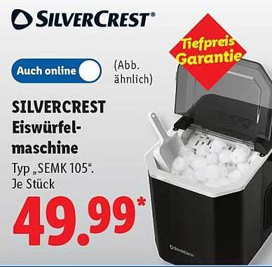 SILVERCREST Eiswürfelmaschine Typ „SEMK 105“, Je Stück