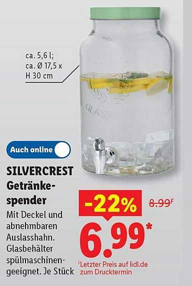 SILVERCREST Getränke- spender