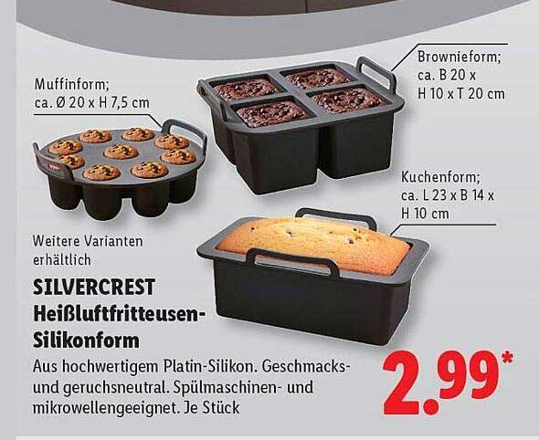 SILVERCREST Heißluftfritteusen-Silikonform