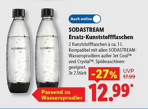 SODASTREAM Ersatz-Kunststoffflaschen