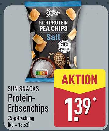 SUN SNACKS Protein-Erbsenchips