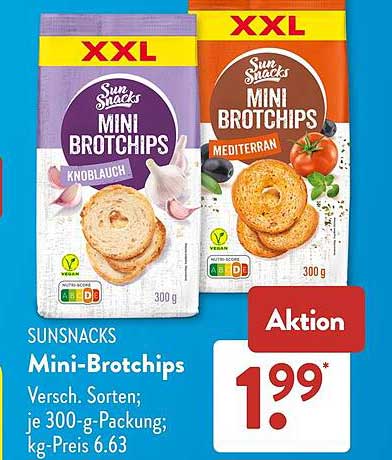 SUNSNACKS Mini-Brotchips
