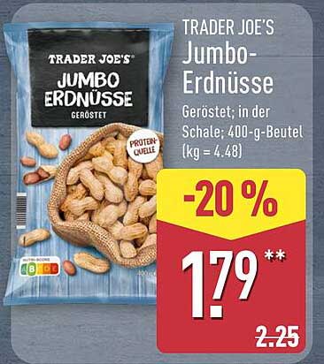 TRADER JOE'S Jumbo-Erdnüsse