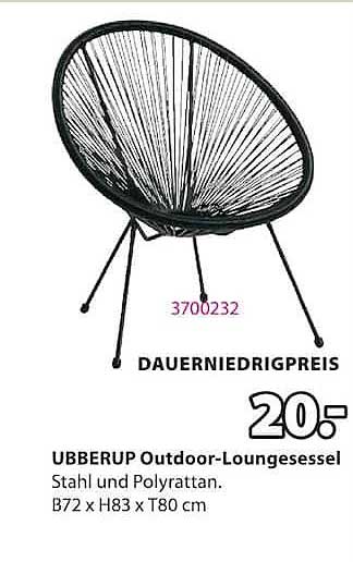 UBBERUP Outdoor-Loungesessel