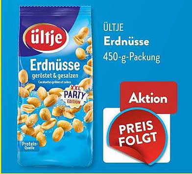 ÜLTJE Erdnüsse 450-g-Packung