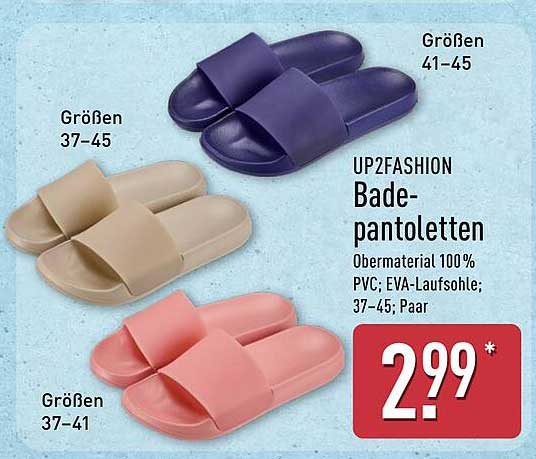 UP2FASHION Bade-pantoletten