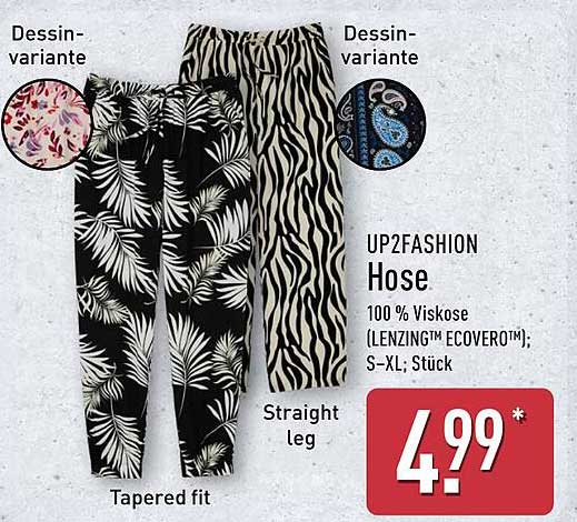 UP2FASHION Hose. 100 % Viskose (LENZING™ ECOVERO™); S-XL; Stück