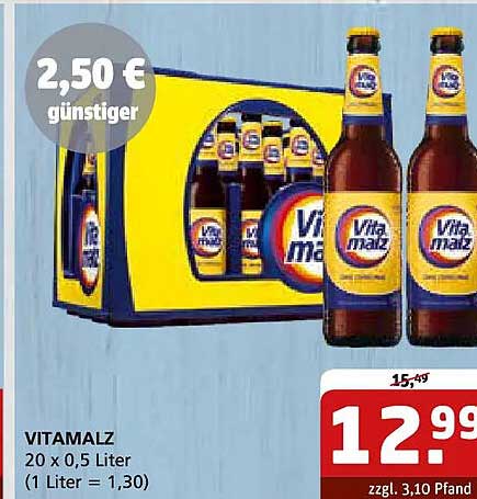 VITAMALZ 20 x 0,5 Liter (1 Liter = 1,30)