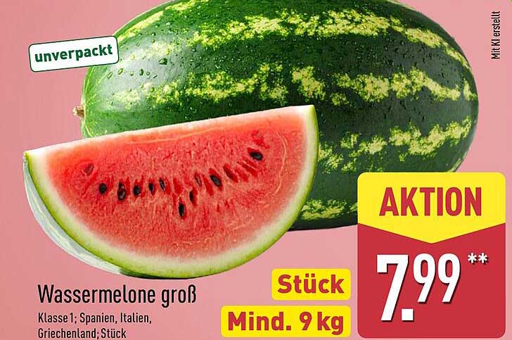 Wassermelone groß