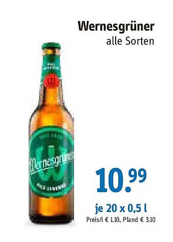 Wernesgrüner alle Sorten