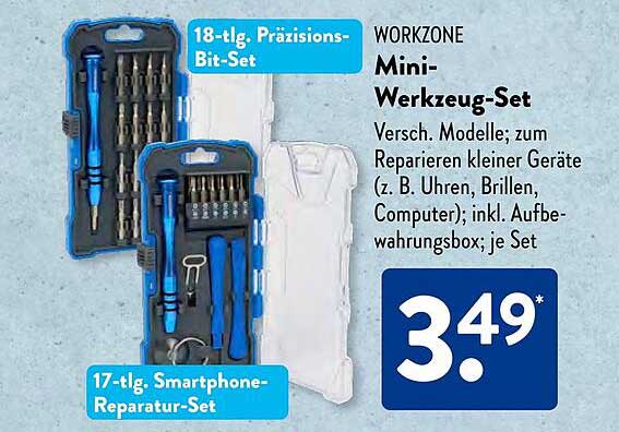 WORKZONE Mini-Werkzeug-Set