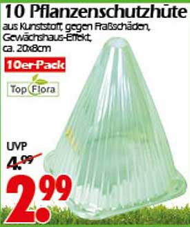 10 Pflanzenschutzhüte aus Kunststoff, gegen Frostschäden, Gewächshaus-Effekt, ca. 20x80cm